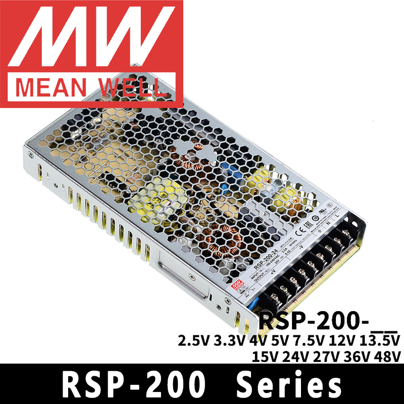 3D Printer Power Supply - مزود طاقة Mean Well RSP-200-2.5/3.3/4/5/7.5/12/13.5/15/24/27/36/48 من