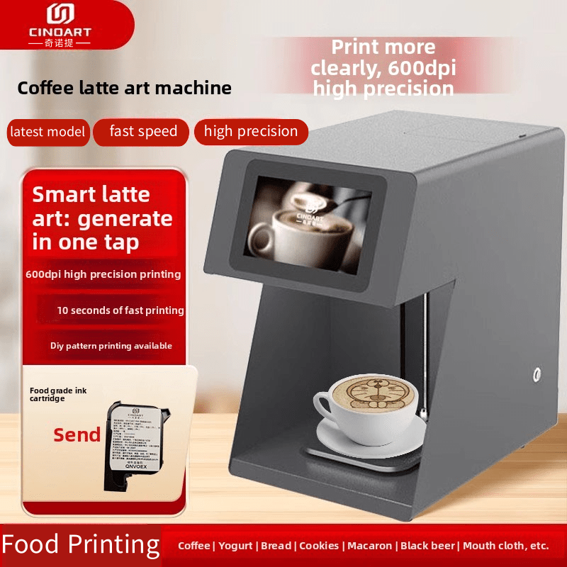 3D Printing In Food - ماكينة طباعة القهوة الفنية ثلاثية الأبعاد