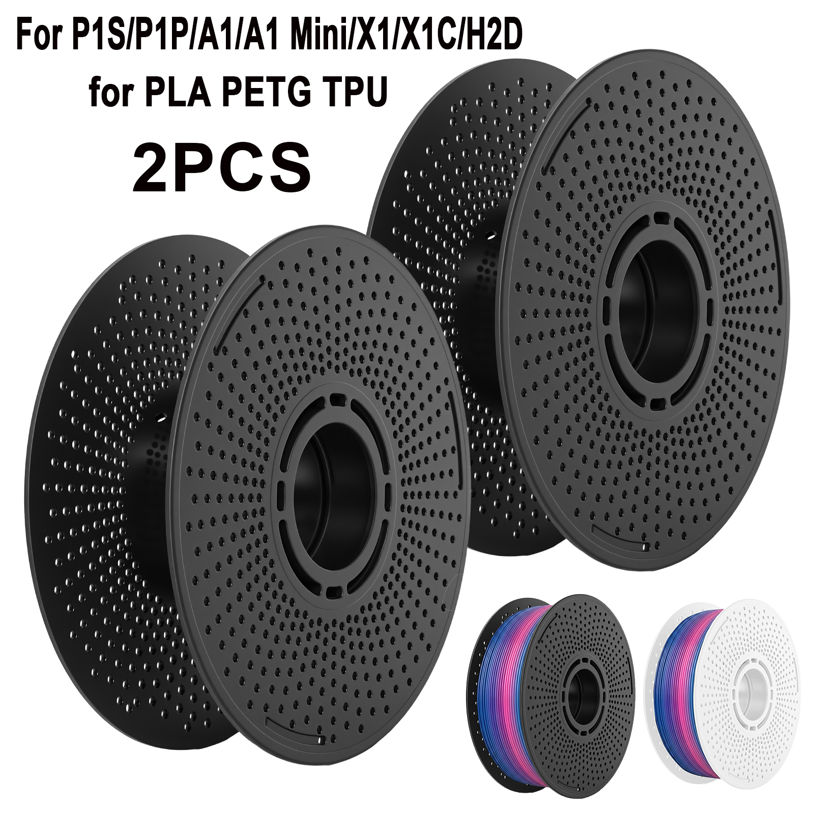 Petg Filament - قطعتان من بكرات خيوط الطباعة ثلاثية