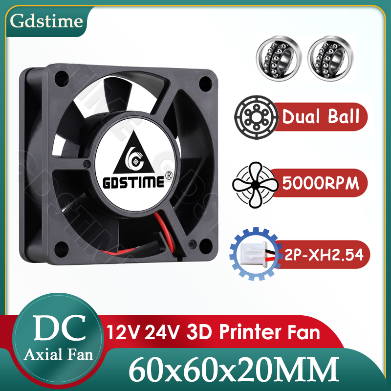 3D Printer Power Supply - مروحة تبريد Gdstime 6020 بجهد 24