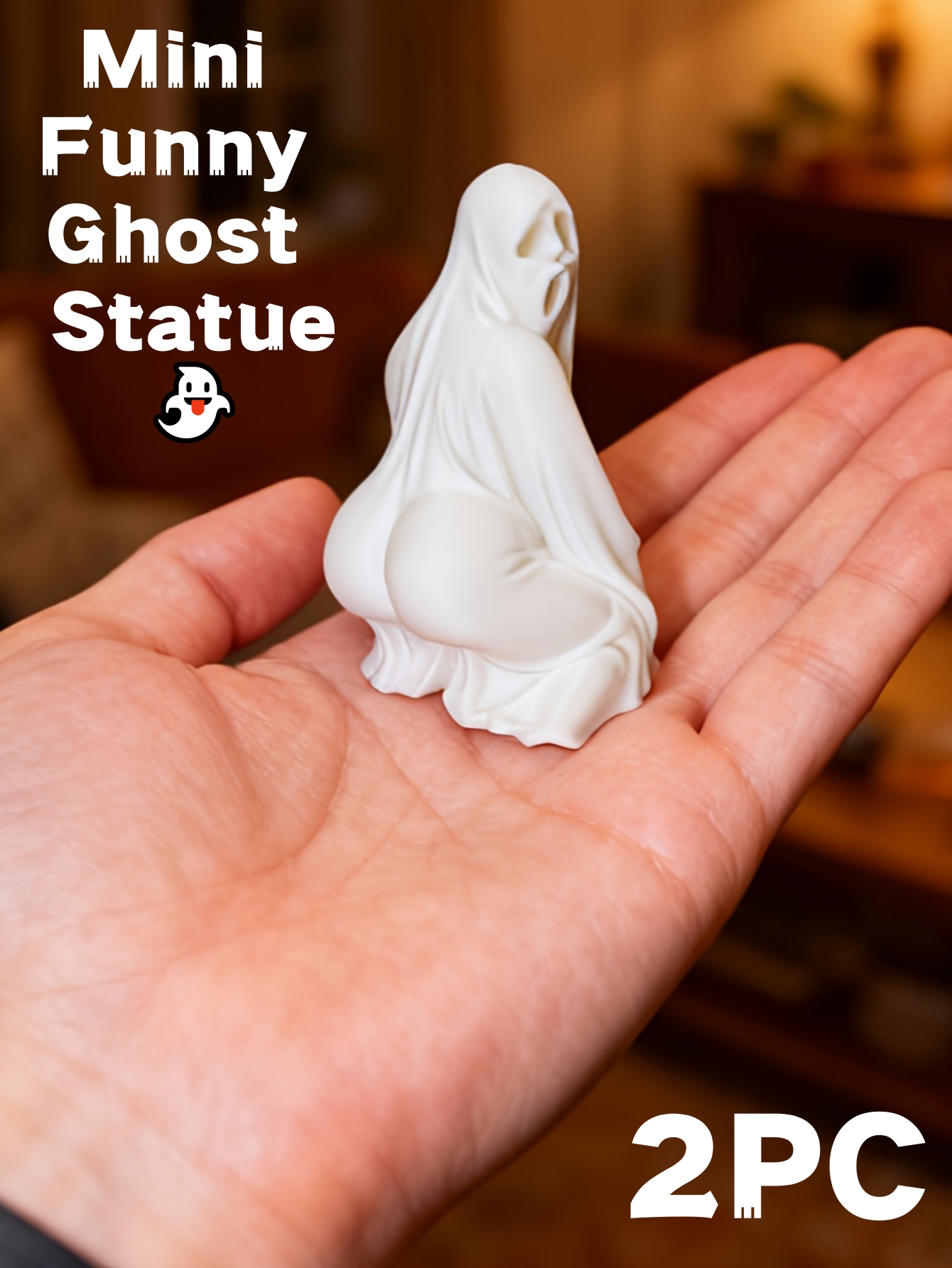 3D Printing Ghosting - قطعتان - تماثيل شبح مضحكة مطبوعة