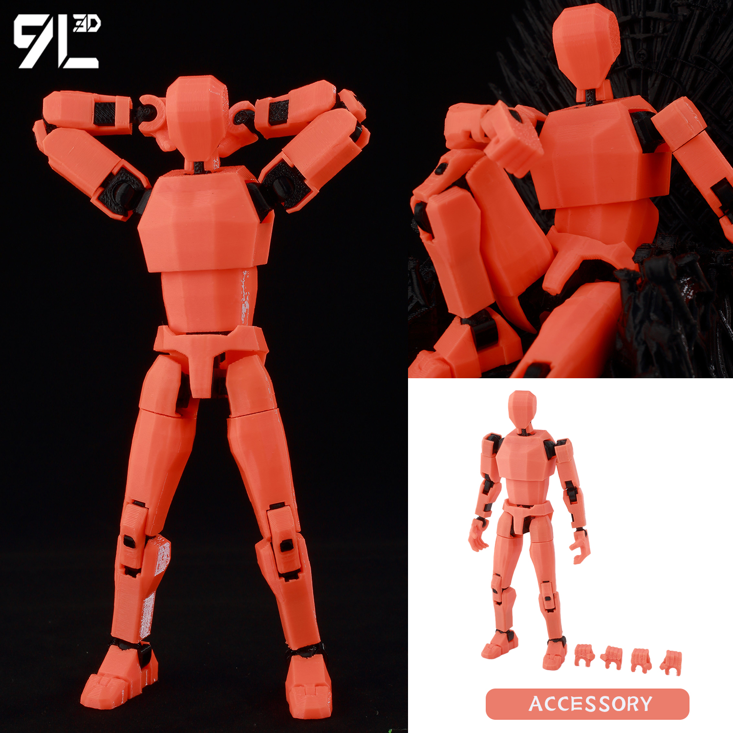 3D Printing One Piece - 9L ثلاثية الأبعاد مطبوعة مفصلية Dummy13