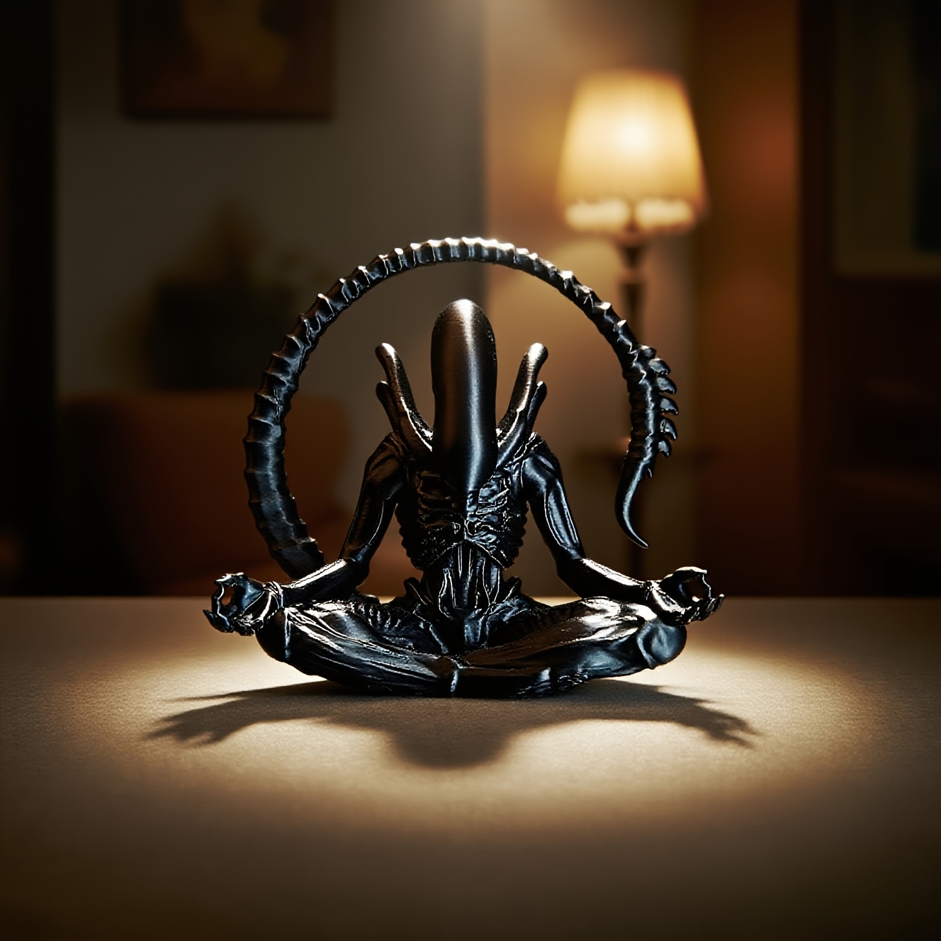 3D Printing Household Items - تمثال فضائي متأمل مطبوع بتقنية ثلاثية