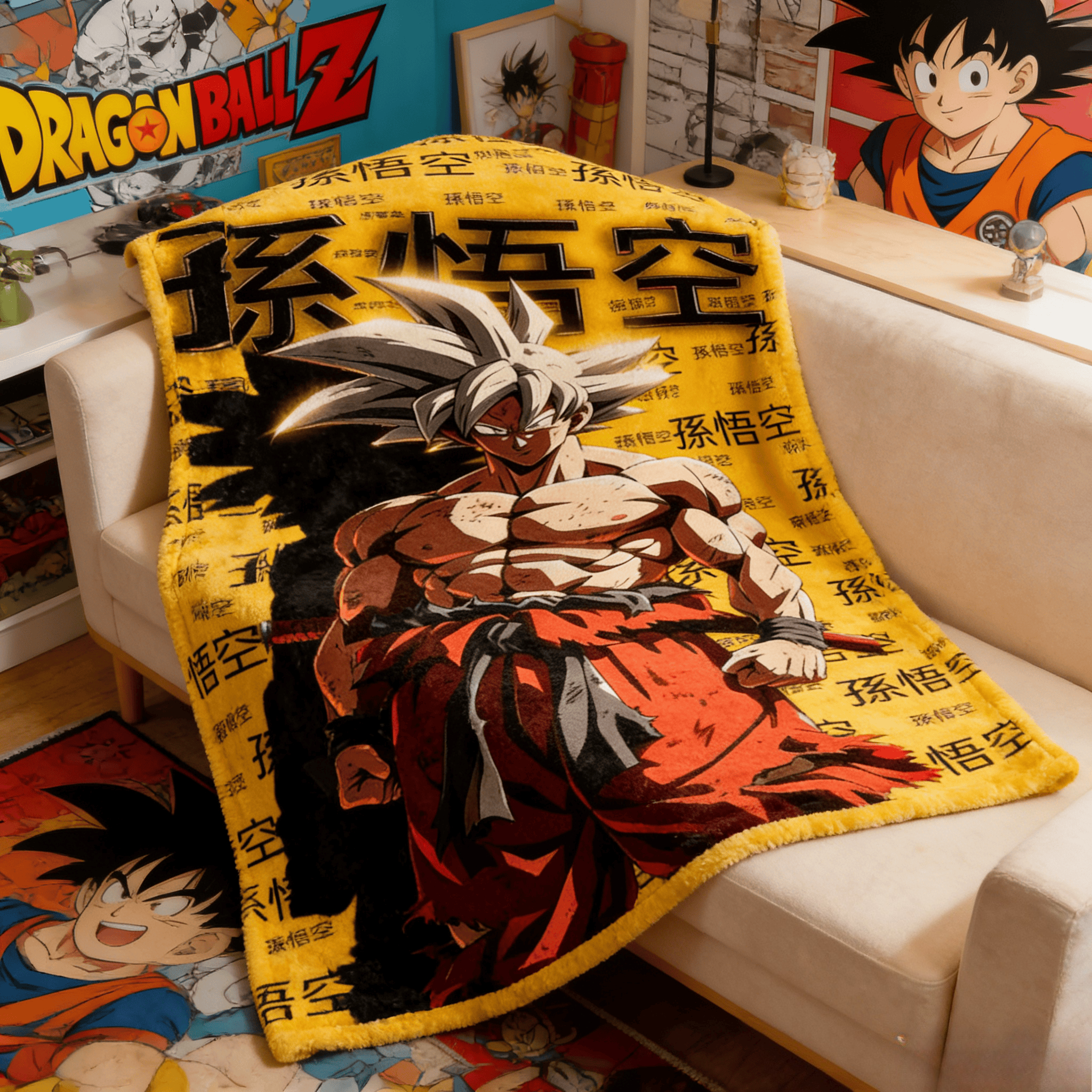3D Printing Household Items - بطانية من الصوف Dragon Ball Goku