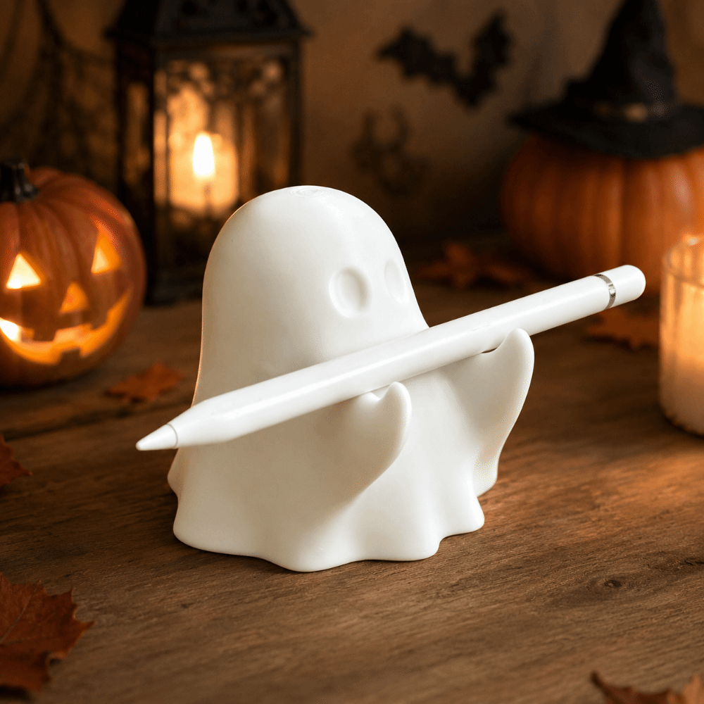 3D Printing Ghosting - حامل أقلام على شكل شبح مطبوع