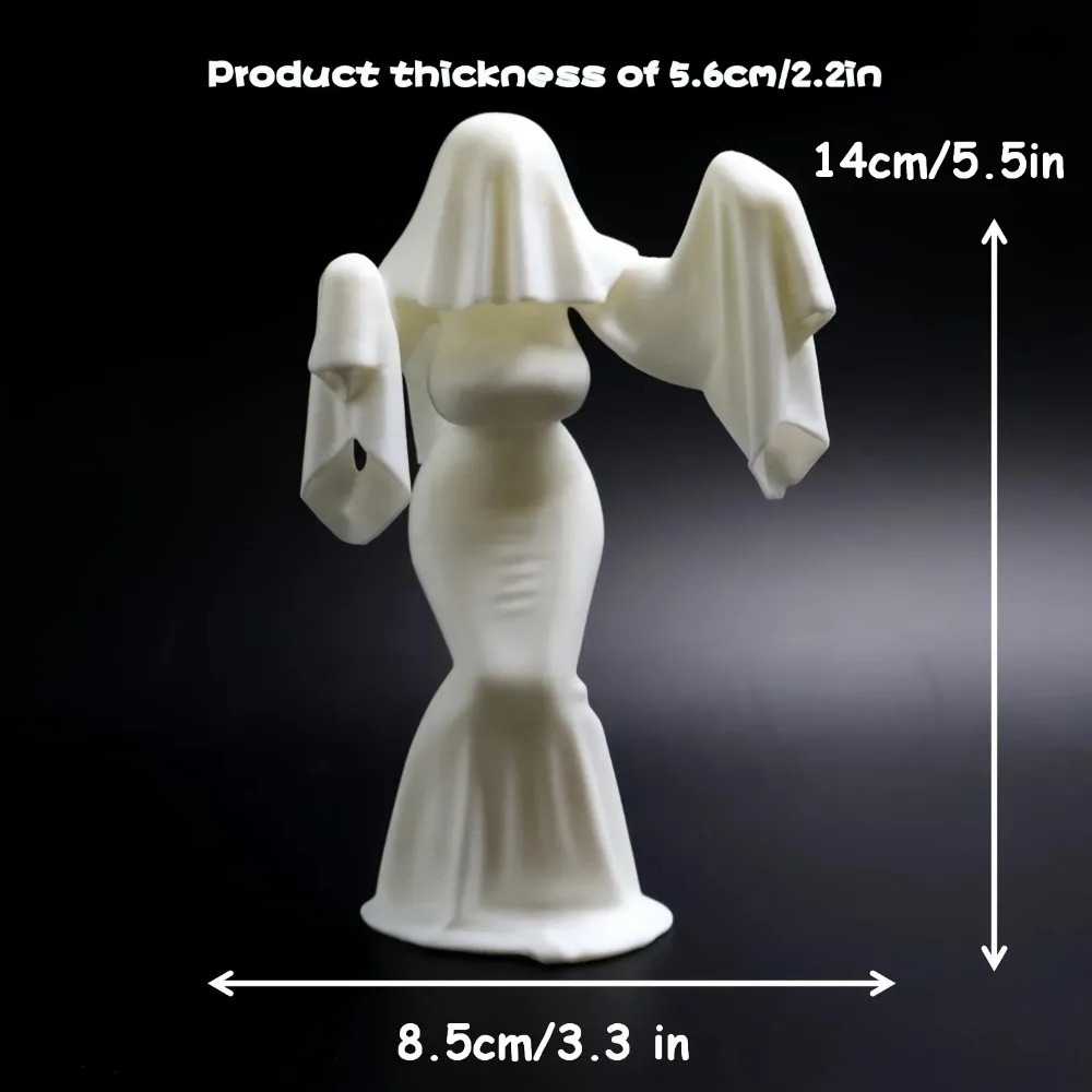 تمثال شبح أنثوي مطبوع بتقنية ث - مراجعة 3D Printing Ghosting وسعره