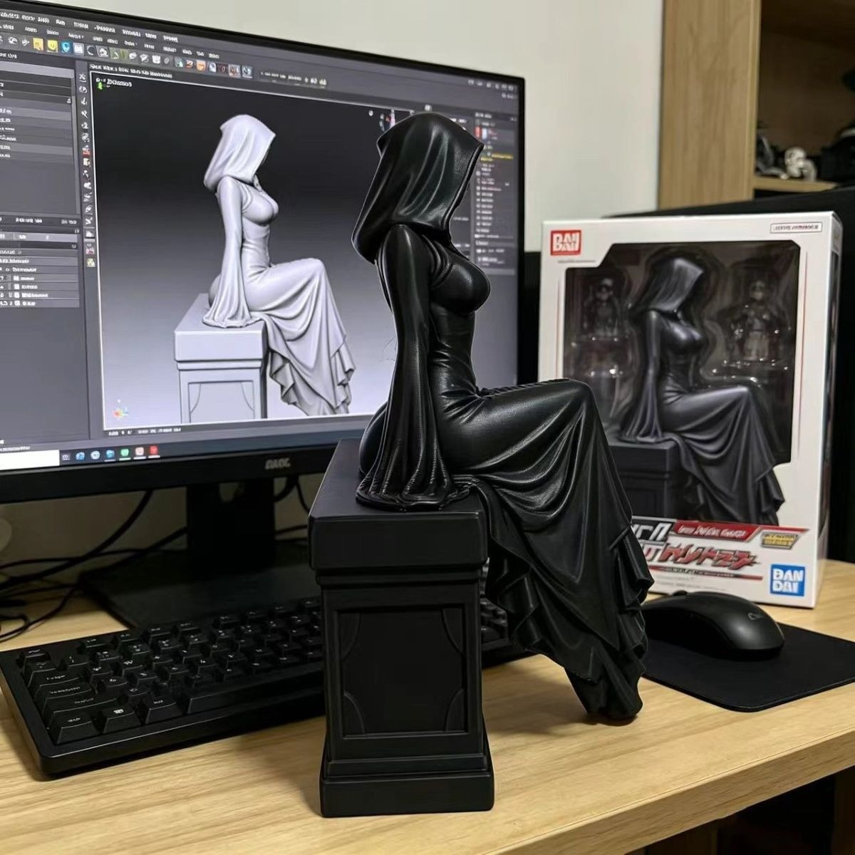 تمثال مطبوع ثلاثي الأبعاد لملك - مراجعة 3D Printing Ghosting وسعره