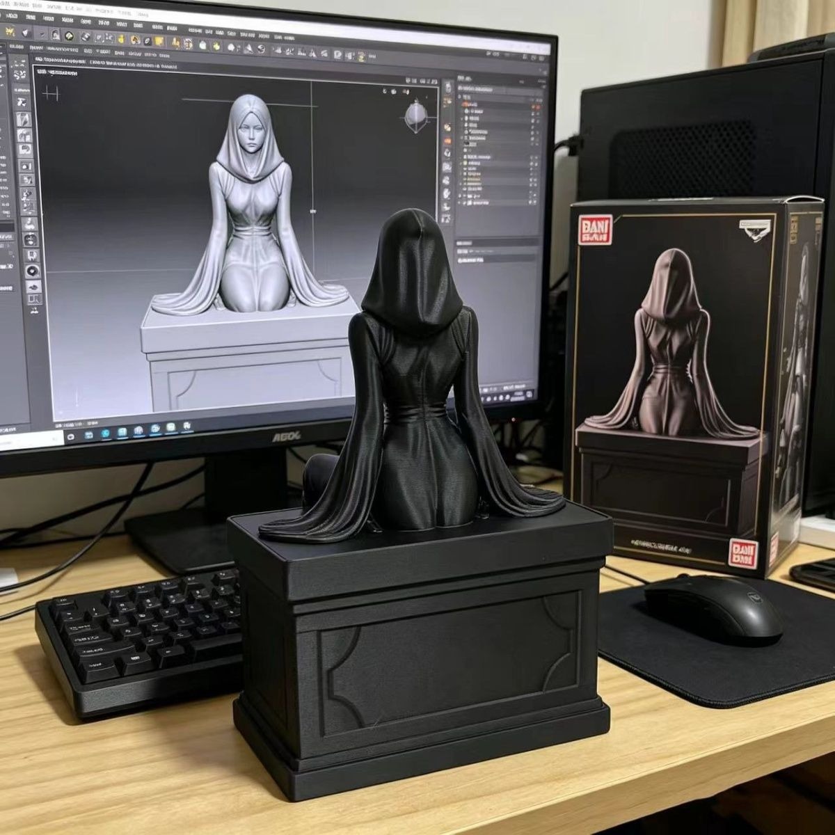 تمثال مطبوع ثلاثي الأبعاد لملك - مراجعة 3D Printing Ghosting وسعره