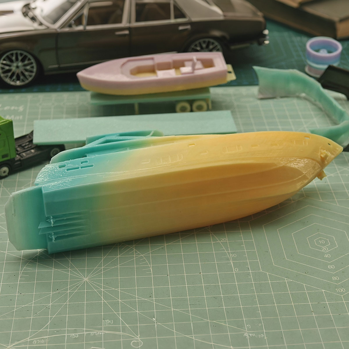 نموذج يخت فاخر مصغر 23 سم، نمو - مراجعة 3D Printing One Piece وسعره