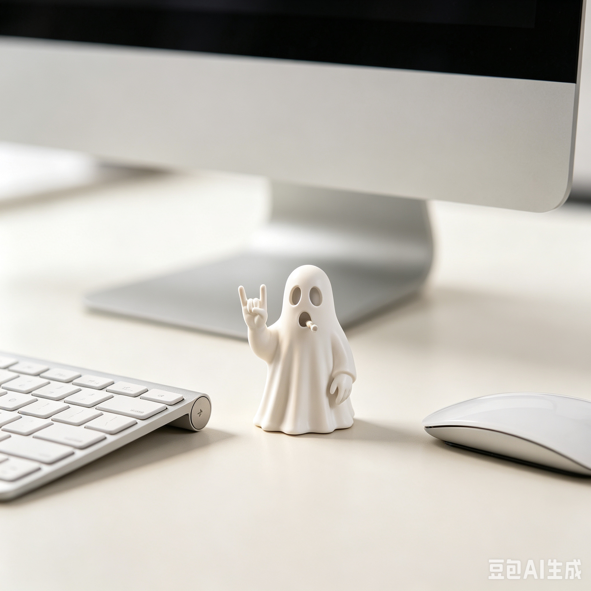 تمثال شبح صخري أبيض مطبوع ثلاث - مراجعة 3D Printing Ghosting وسعره