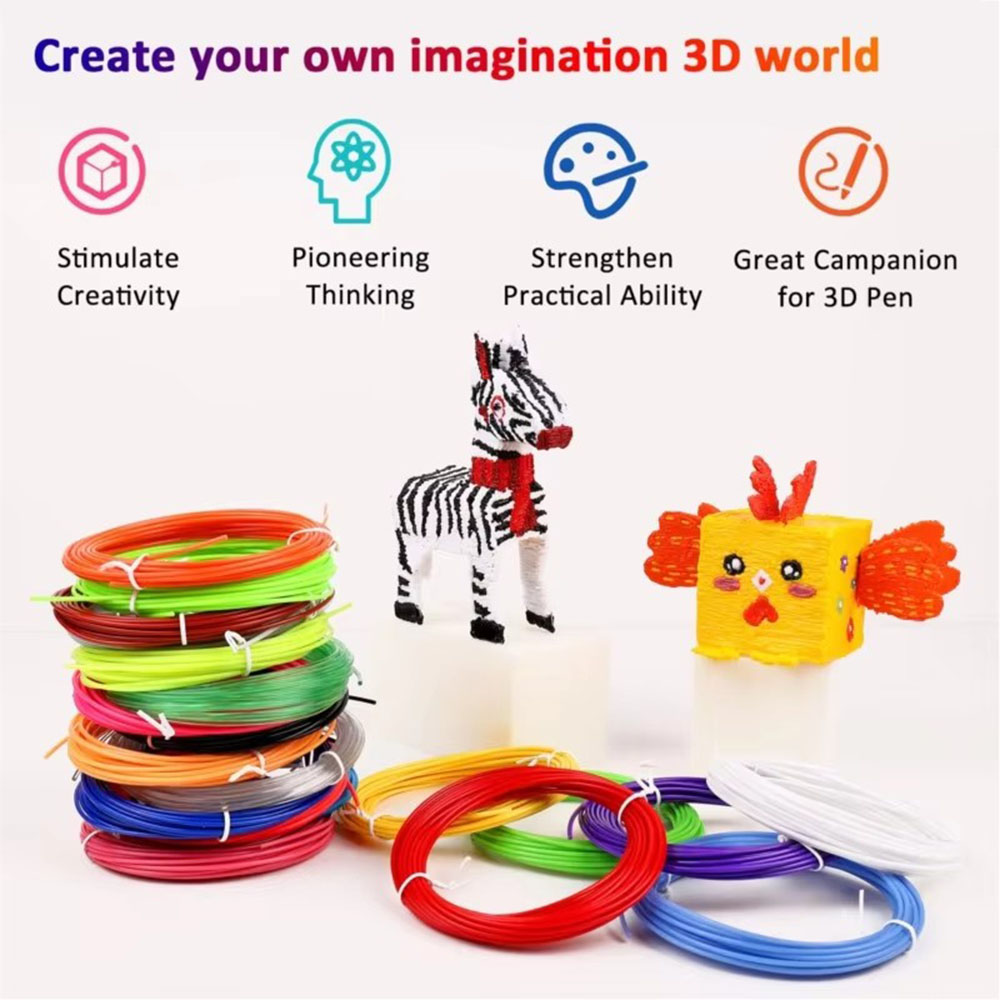 لون عشوائي 10/20/30 ألوان PLA/ - مراجعة 3D Printing Pen For Adults وسعره