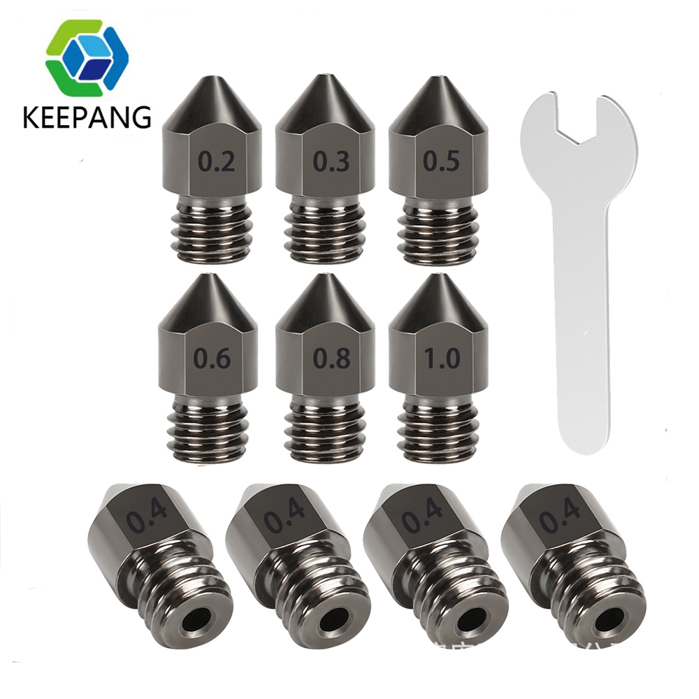 1/2/3 قطعة فوهة الصلب المقسى 0 - مراجعة Nozzle 0.4Mm Hardened وسعره