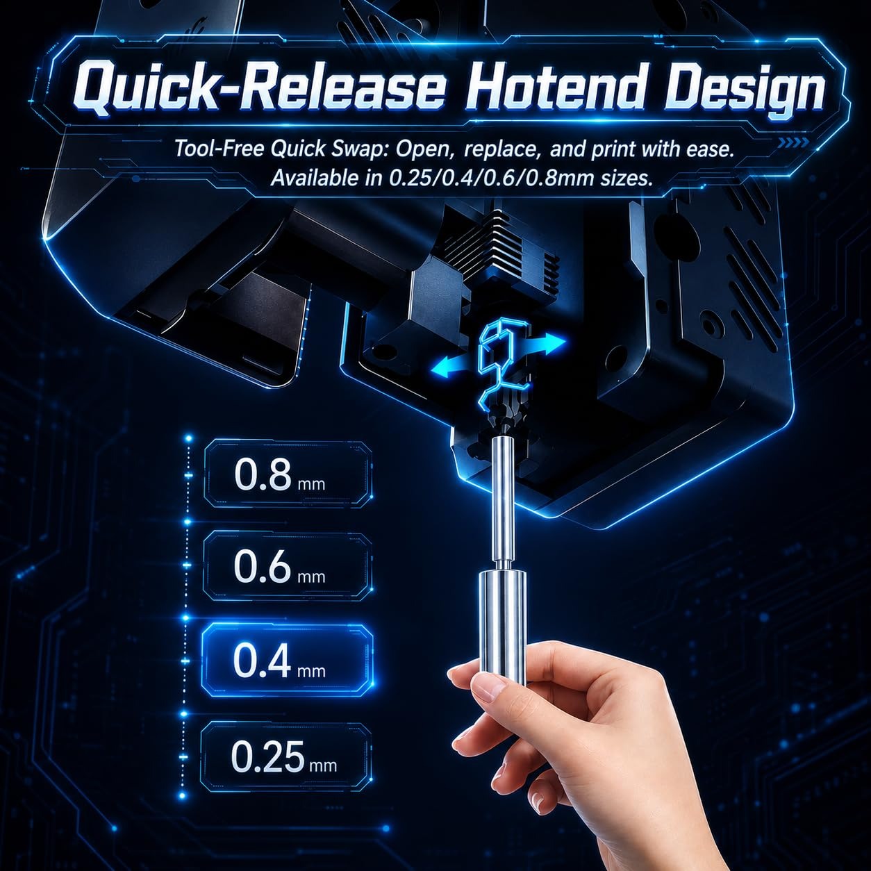 فوهات فولاذية مقوية لطابعة Any - مراجعة Nozzle 0.4Mm Hardened وسعره