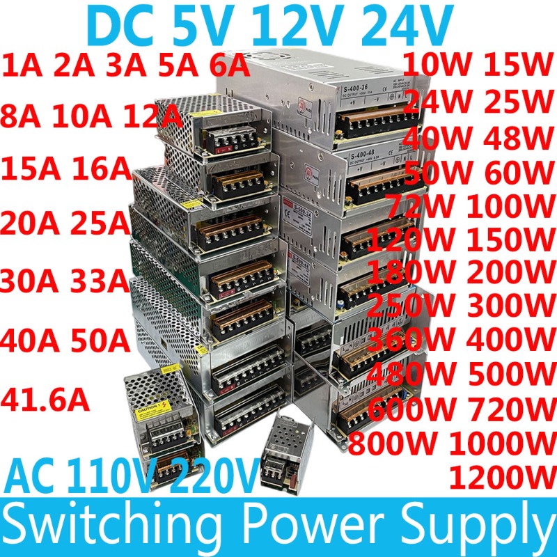 تحويل التيار الكهربائي التيار  - مراجعة 3D Printer Power Supply وسعره