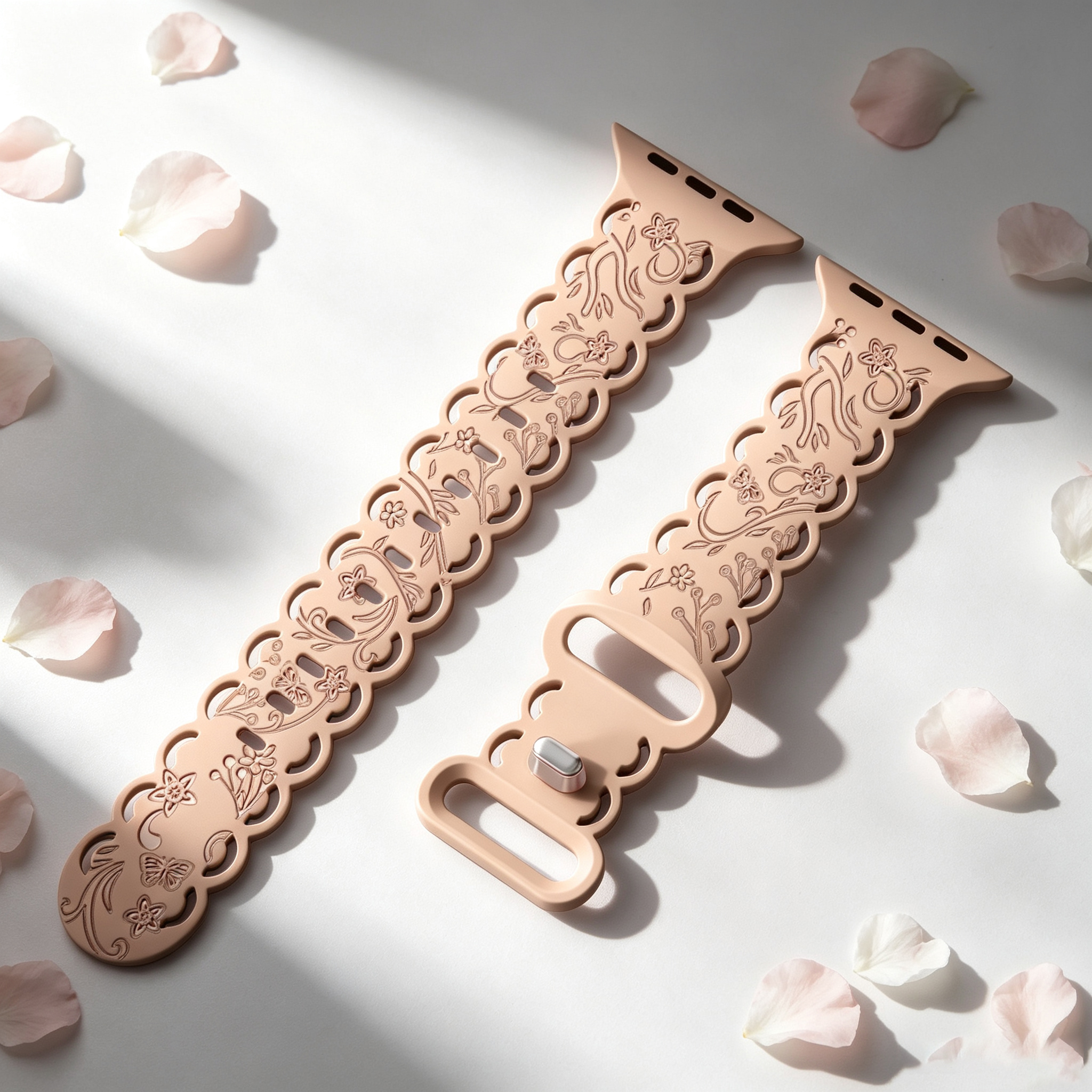 حزام سيليكون منقوش لساعة أبل س - مراجعة 3D Printing Watch وسعره