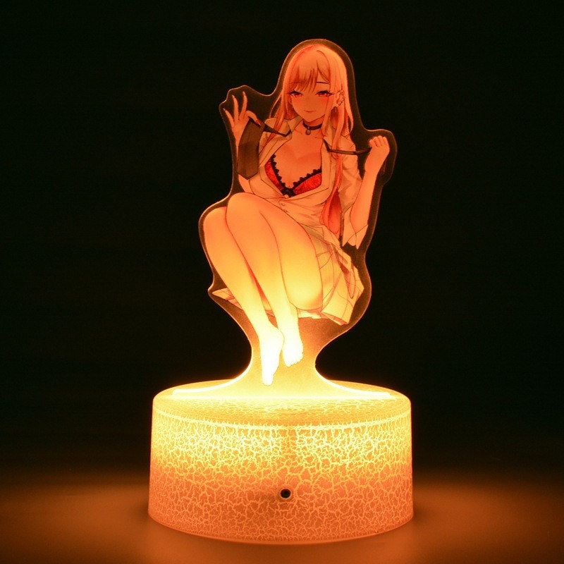 مصباح ليلي ثلاثي الأبعاد ملون  - مراجعة 3D Printing Model Free وسعره