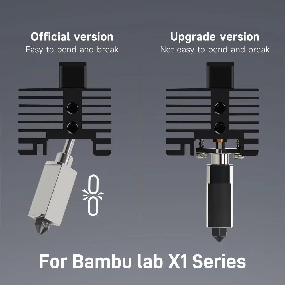 ل Bambu Lab X1C P1P P1S رأس ال - مراجعة Nozzle 0.4Mm Hardened وسعره
