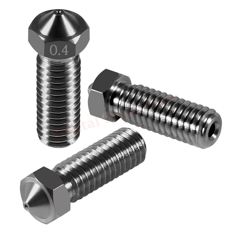 10 قطعة V6 تصلب الصلب بركان فو - مراجعة Nozzle 0.4Mm Hardened وسعره