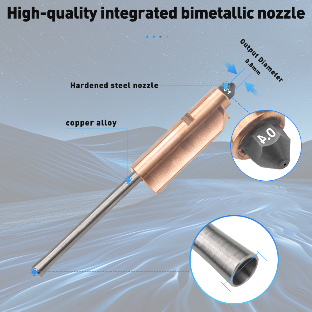 ل Flashforge AD5X ثنائية المعد - مراجعة Nozzle 0.4Mm Hardened وسعره