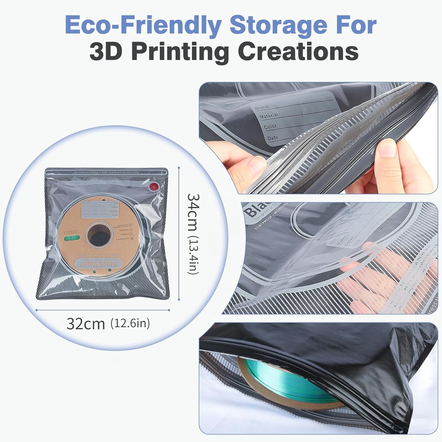 حقيبة تخزين خيوط الطباعة ثلاثي - مراجعة Petg Filament وسعره