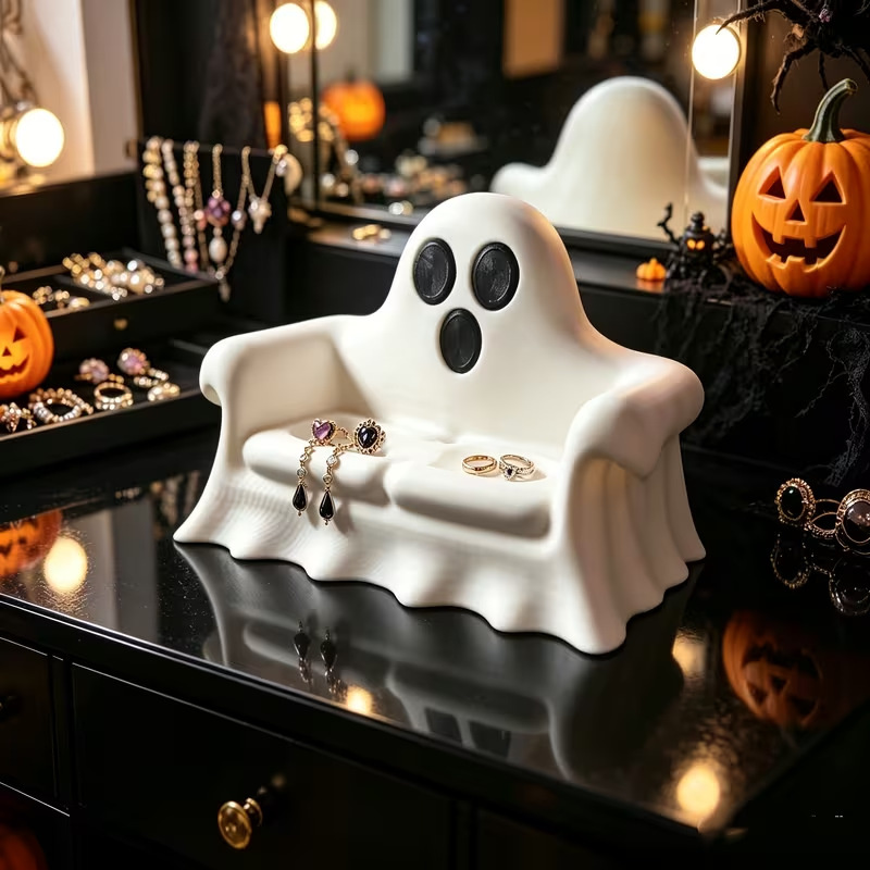 حامل مجوهرات على شكل شبح مطبوع - مراجعة 3D Printing Ghosting وسعره