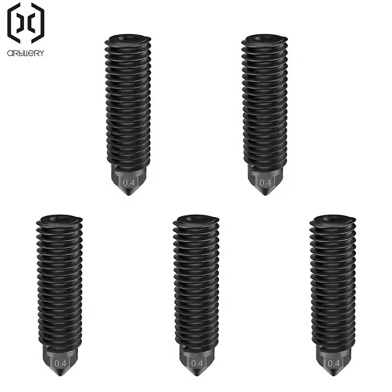 مجموعة فوهة فولاذية صلبة سوداء - مراجعة Nozzle 0.4Mm Hardened وسعره