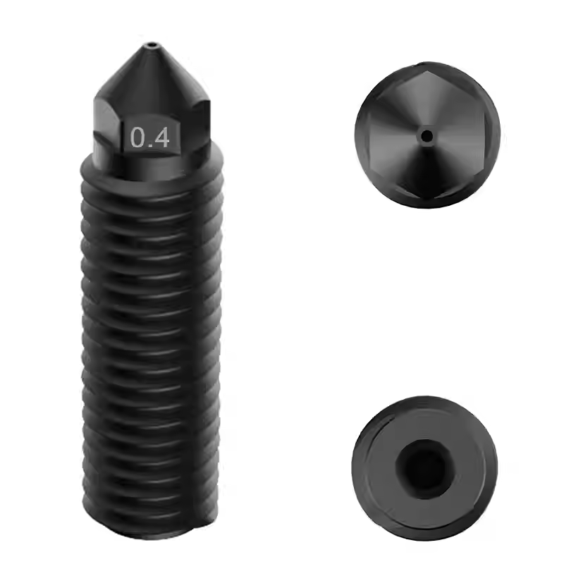 مجموعة فوهة فولاذية صلبة سوداء - مراجعة Nozzle 0.4Mm Hardened وسعره