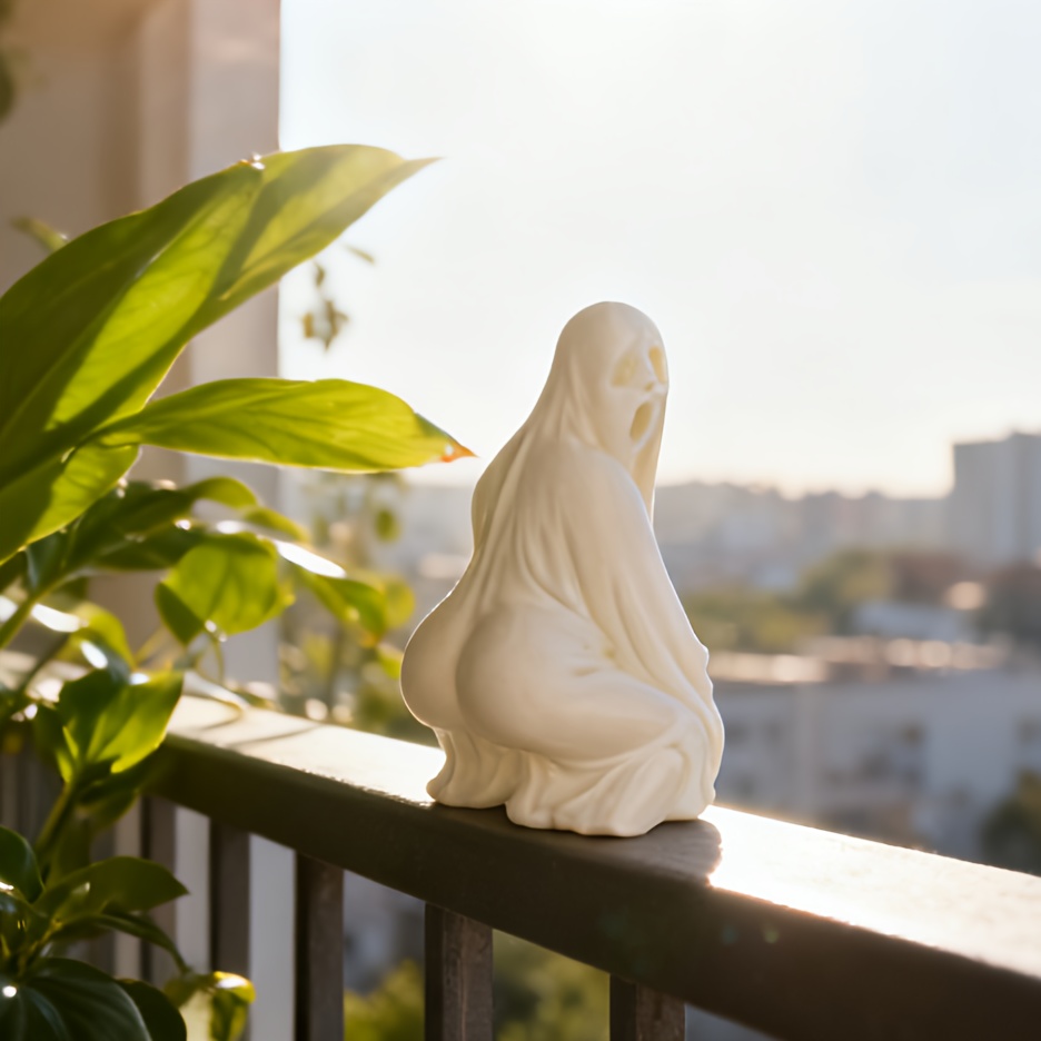 قطعتان - تماثيل شبح مضحكة مطبو - مراجعة 3D Printing Ghosting وسعره