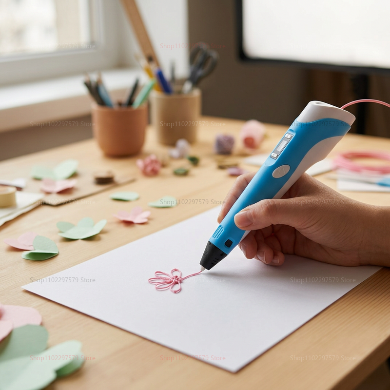 قلم طباعة ثلاثية الأبعاد مع خي - مراجعة 3D Printing Pen For Adults وسعره