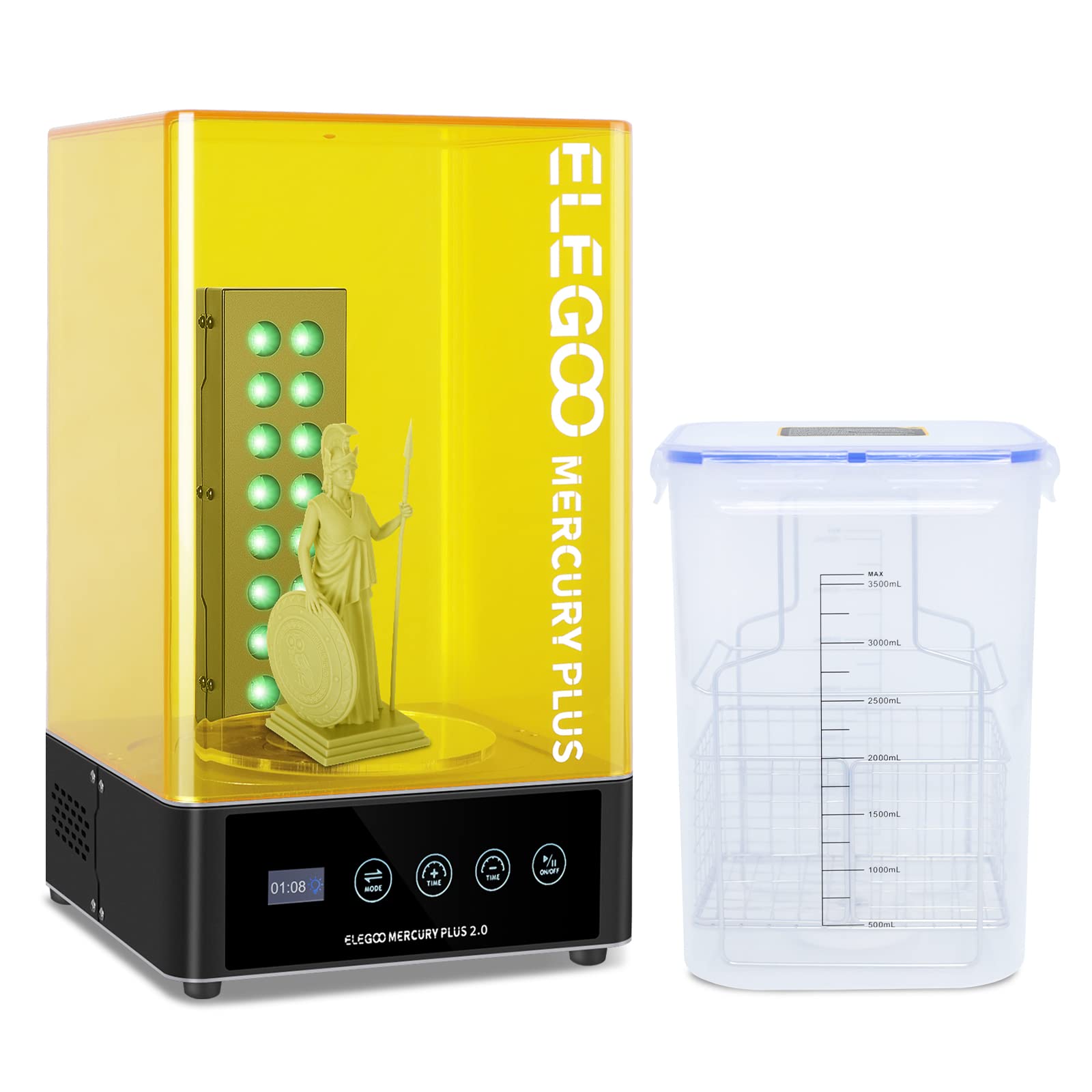 محطة غسيل وعلاج ELEGOO Plus 2. - مراجعة Resin Curing Station وسعره