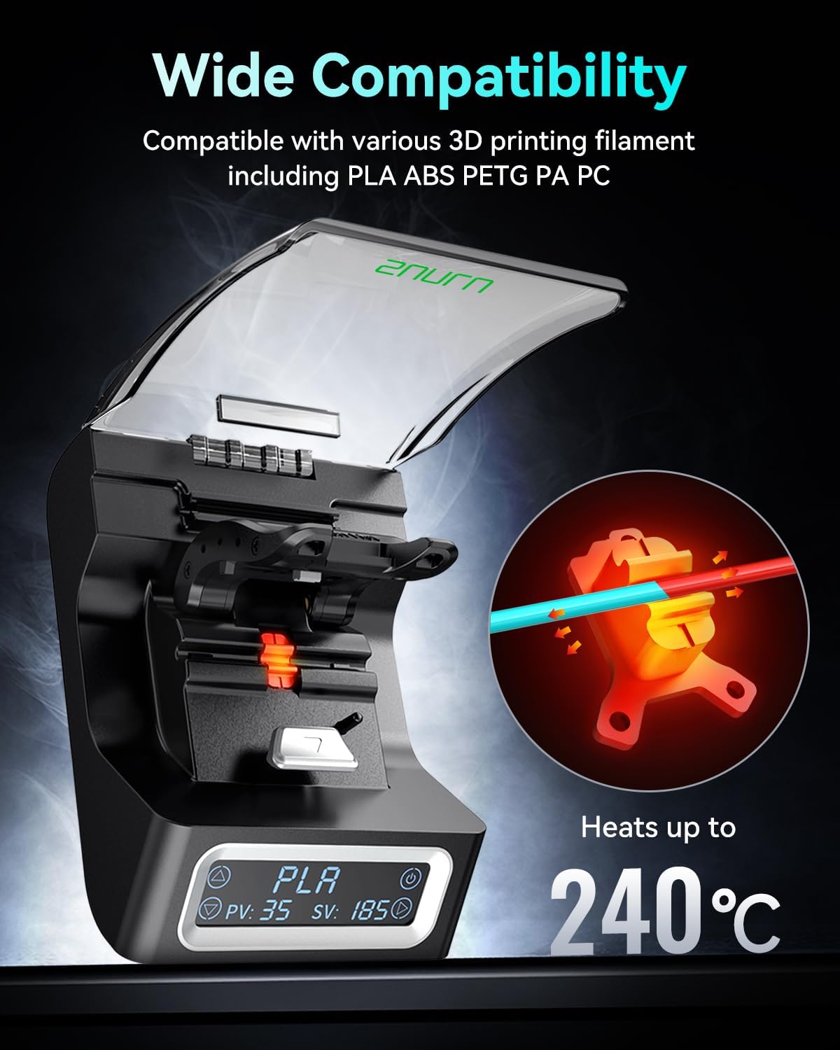 SUNLU FC01 موصل خيوط تسخين سري - مراجعة Petg Filament وسعره