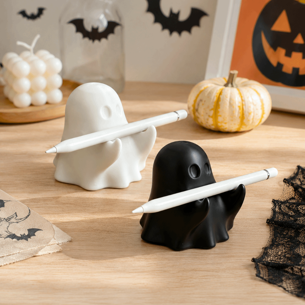 حامل أقلام على شكل شبح مطبوع ب - مراجعة 3D Printing Ghosting وسعره