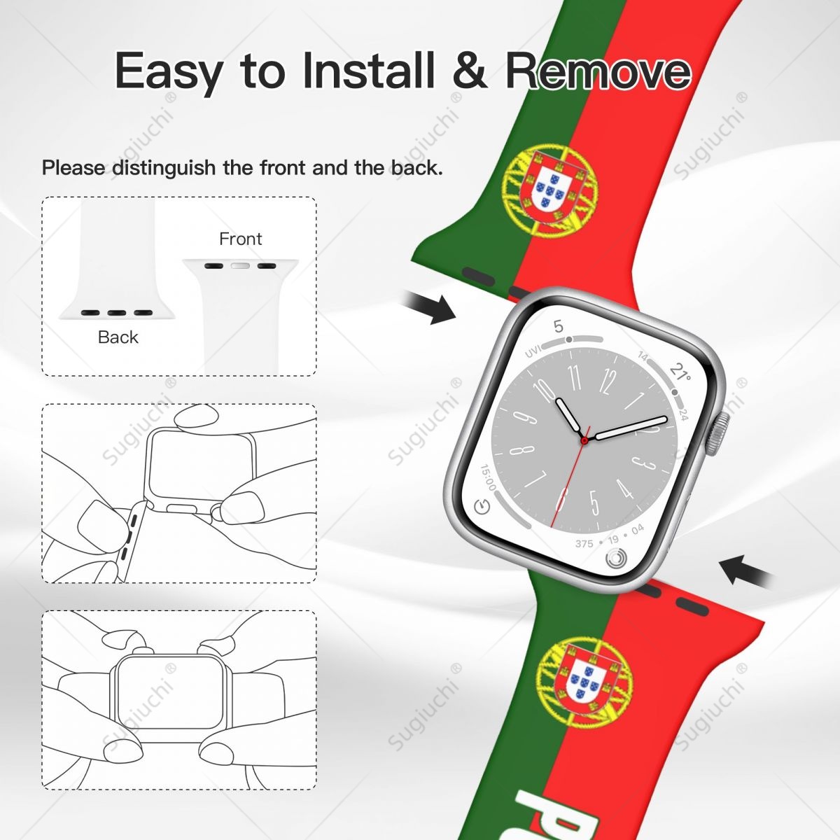 للجنسين البرتغال العلم ثلاثية  - مراجعة 3D Printing Watch وسعره