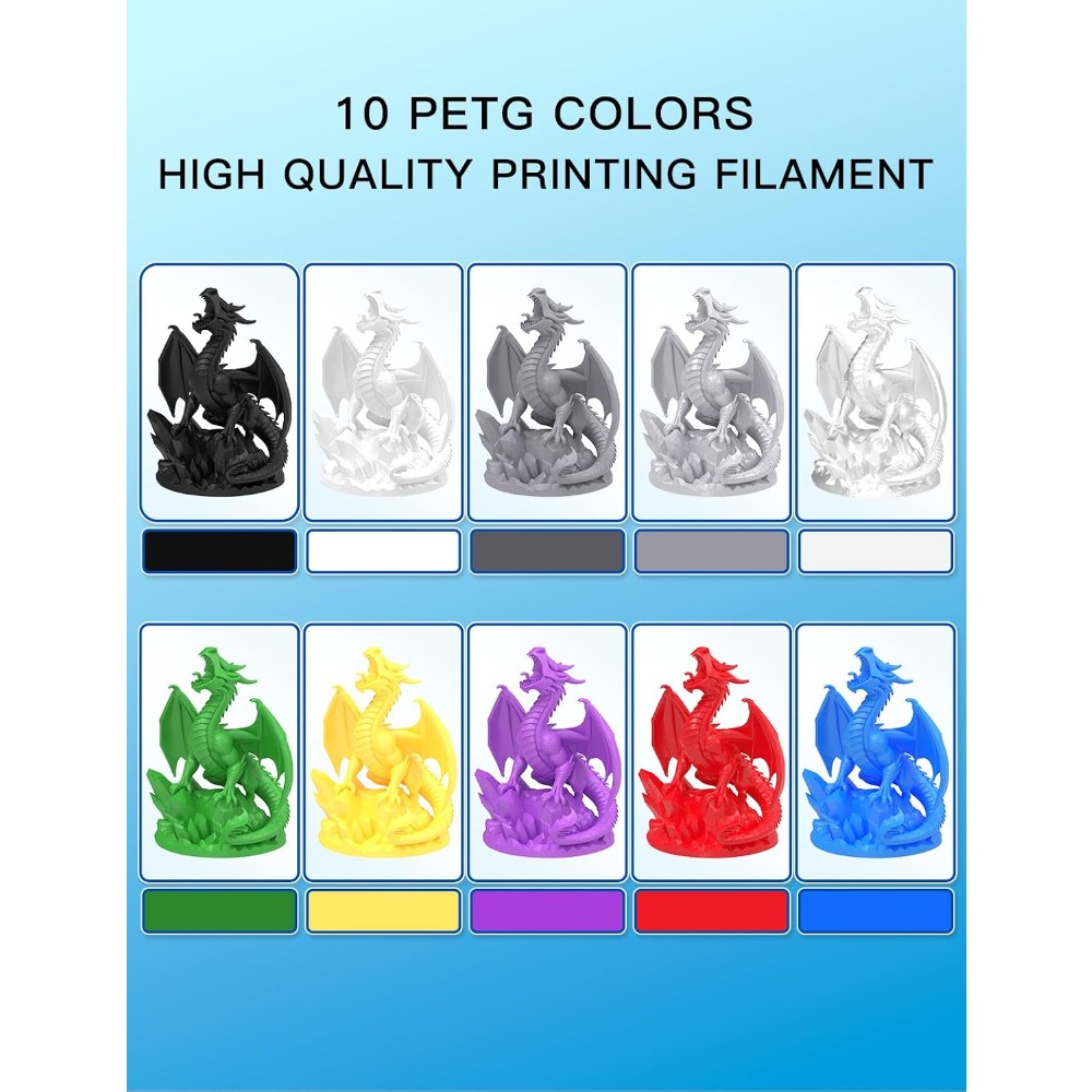 خيوط طابعة ثلاثية الأبعاد PETG - مراجعة Petg Filament وسعره